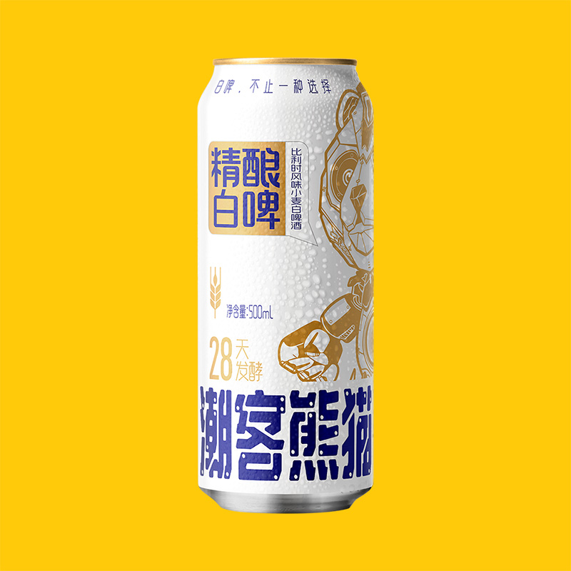 潮客熊猫精酿白啤500ML-原味