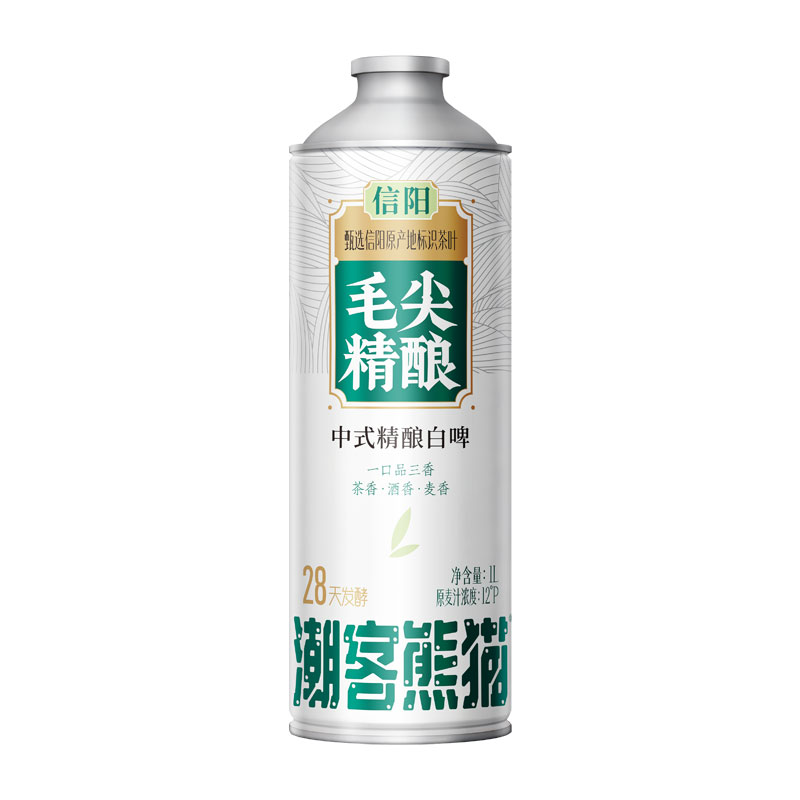潮客熊猫中式毛尖精酿白啤